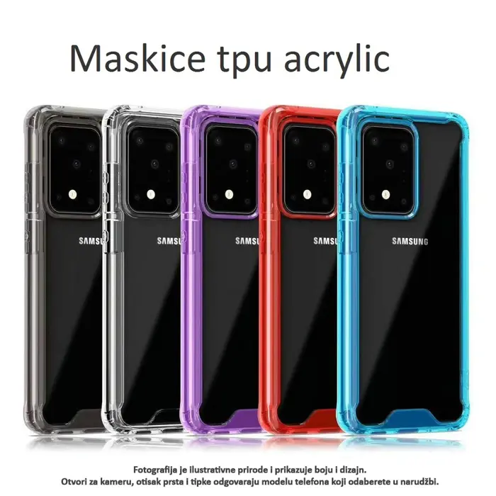 MASKICA APPLE IPHONE 11 PRO MAX +CLASS TPU ACRYLIC LJUBIČAST