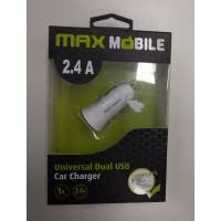 MM PUNJAČ AUTO USB DUO CC-D026 3.4A + MFI APPLE BIJELO-ZELEN