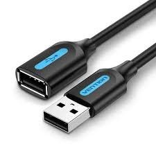 USB KABEL USB Ž 2.0 NA USB M 2.0 PRODUŽNI VENTION 2m CRNI