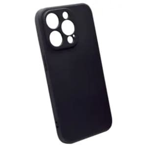 MASKICA +CLASS SILICONE EDGE IPHONE 15 PRO CRNA